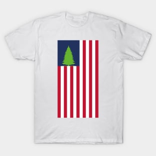 American flag with tree T-Shirt